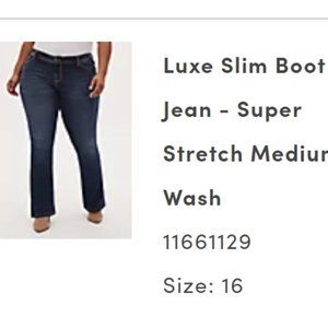 LUXE SLIM BOOT JEAN - SUPER STRETCH MEDIUM WASH